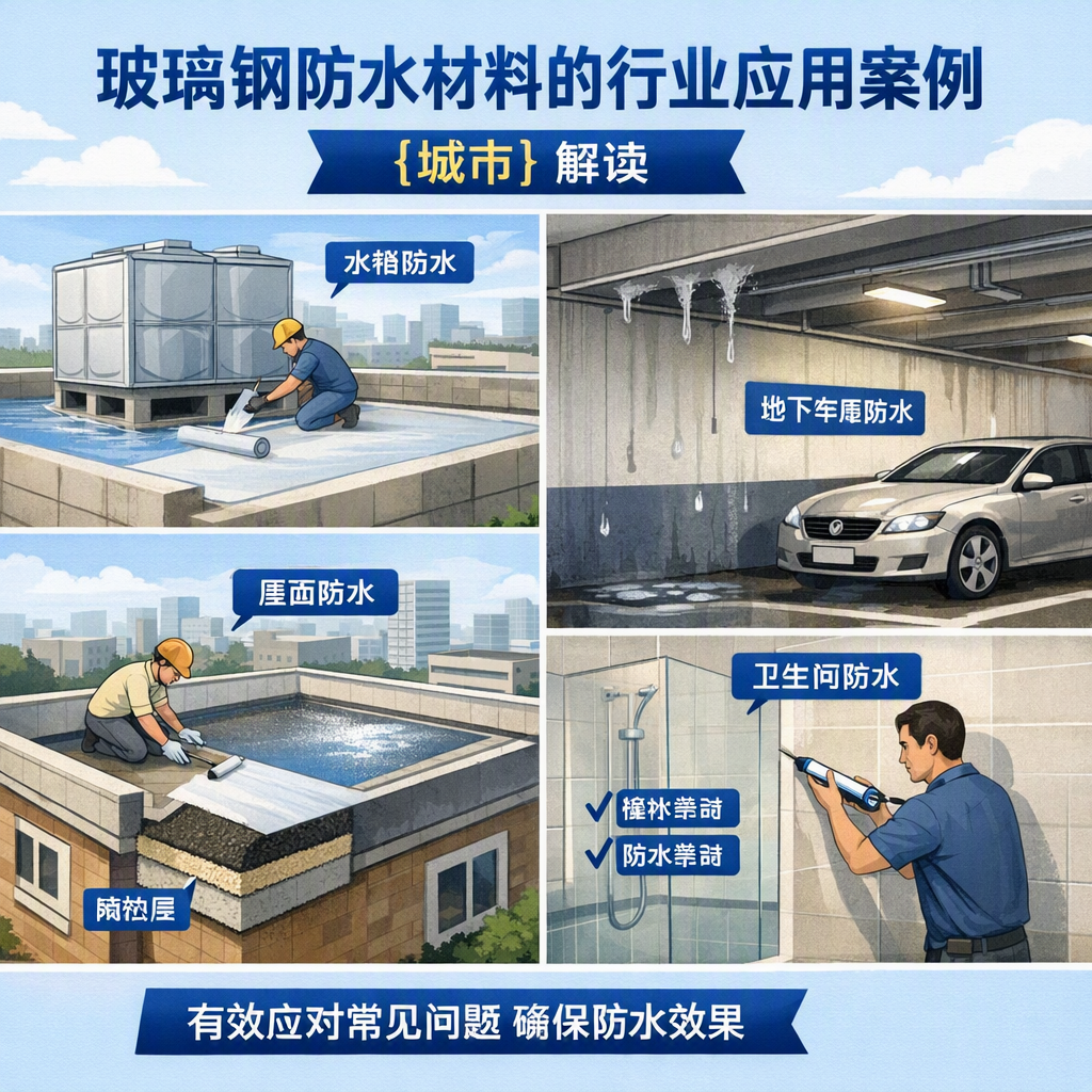 玻璃钢防水材料的行业应用案例，阿里解读
